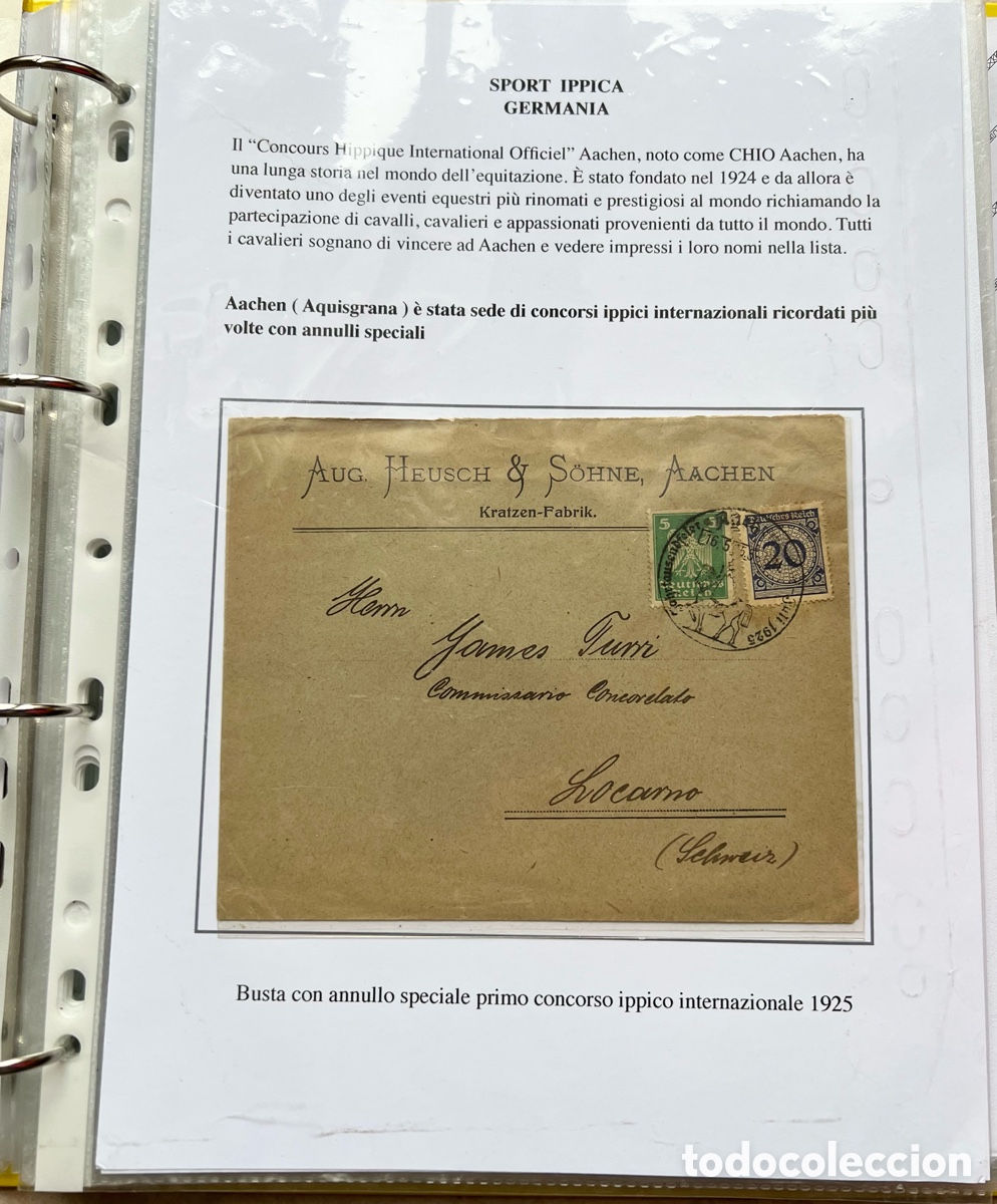 Francobolli: Collezione 10 fogli Tematica Ippica Cavalli
