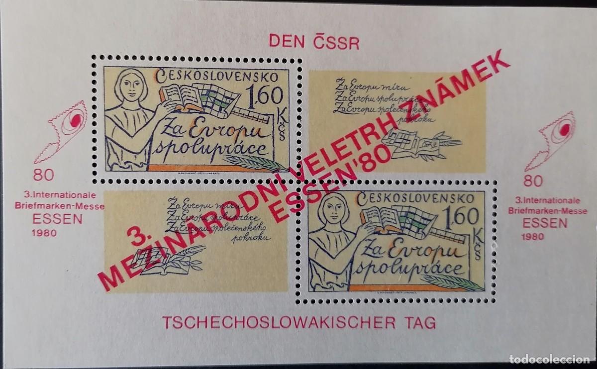 Stamps: CHECOSLOVAQUIA 1980 - HB EXPO - ESSEN80 .