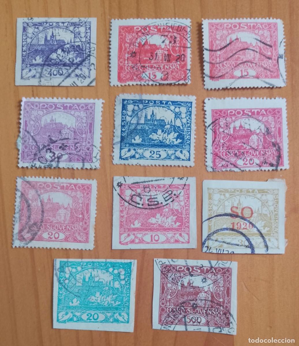 Briefmarken: CHECOSLOVAQUIA - LOTE 11 SELLOS, DE IGLESIA SAN NICOLAS - VER DESCRIPCI&Oacute;N