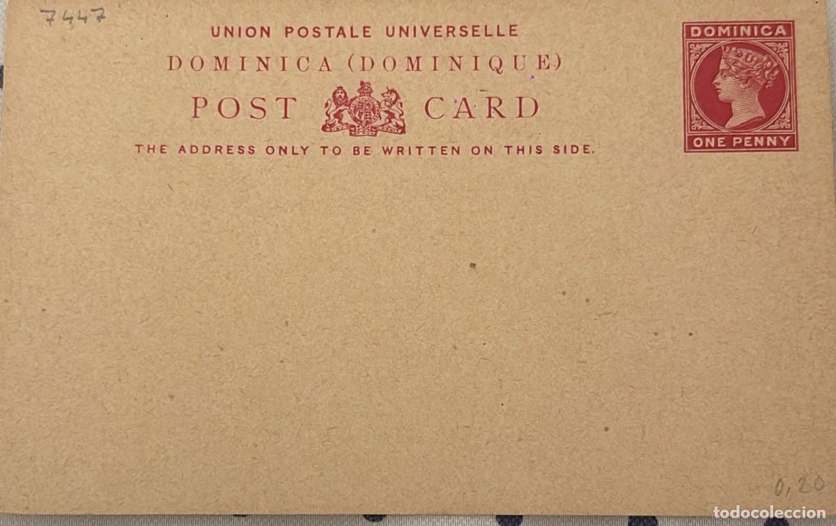 Sellos: TS.)1886, DOMINICA, POSTAL STATIONERY, PRE-PRINTED WITH THE QUEEN VICTORIA EFFIGY OF THE GREAT BRITA