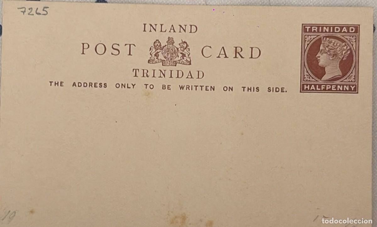 Stamps: TS.)1884, TRINIDAD, POSTAL STATIONERY, PRE-PRINTED WITH THE LEFT-FACING PROFILE OF QUEEN VICTORIA WE