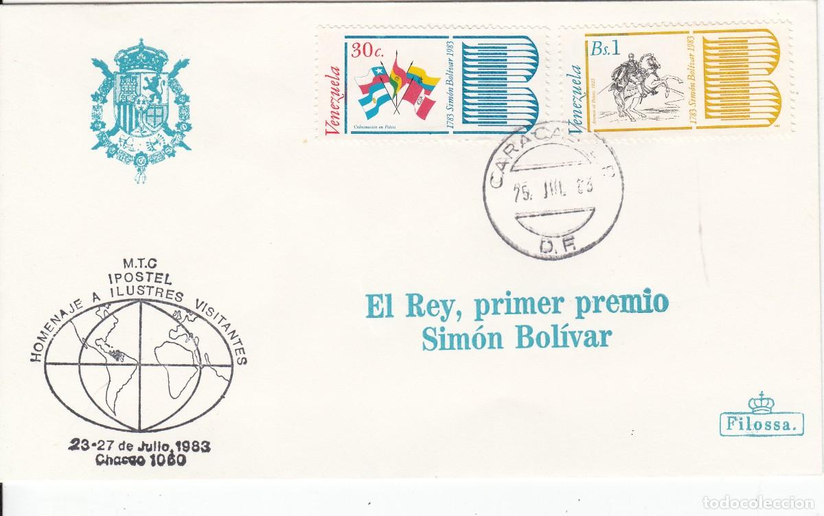 Francobolli: TEMA MONARQU&Iacute;A -EL REY PREMIO SIMON BOLIVAR - VENEZUELA - 1983