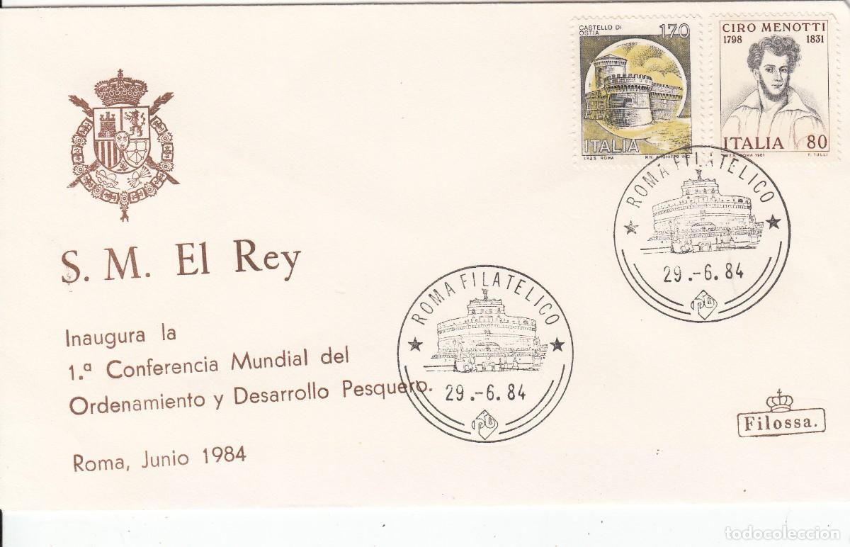 Francobolli: TEMA MONARQU&Iacute;A - INAUGURACI&Oacute;N CON. ORDENALIENTO Y DES. PESQUERO ITALIA - 1984