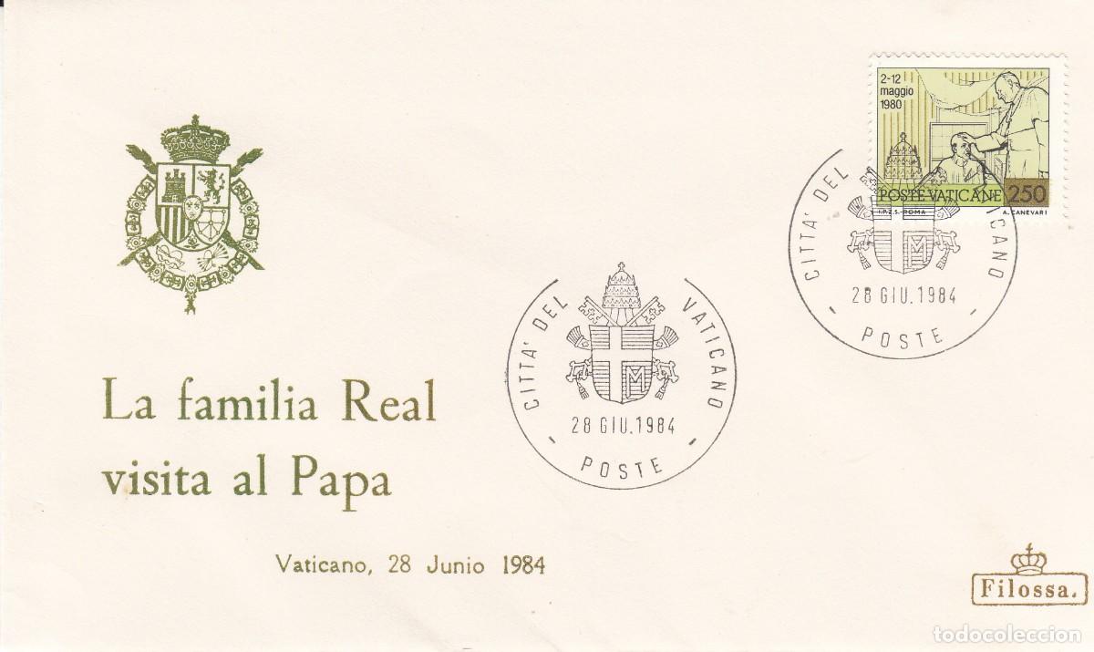 Sellos: TEMA MONARQU&Iacute;A - LA FAMILIA REAL VISITA AL PAPA - VATICANO - 1984