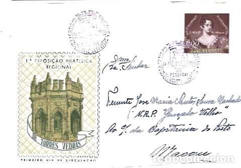 Selos: Portugal y FDC | Exposici&oacute;n Filat&eacute;lica Regional de Torres Vedras, Macao 1954 (3112)