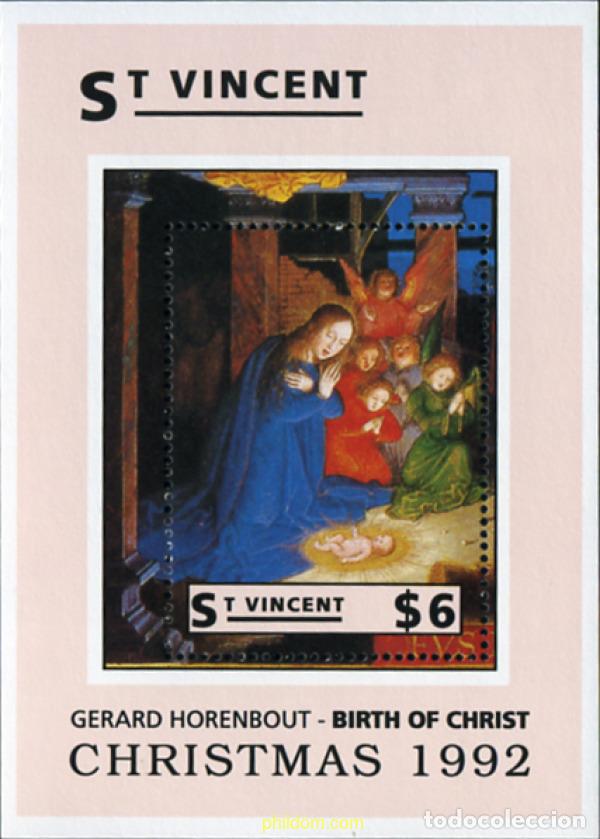 Sellos: 360361 MNH SAN VICENTE 1992 NAVIDAD