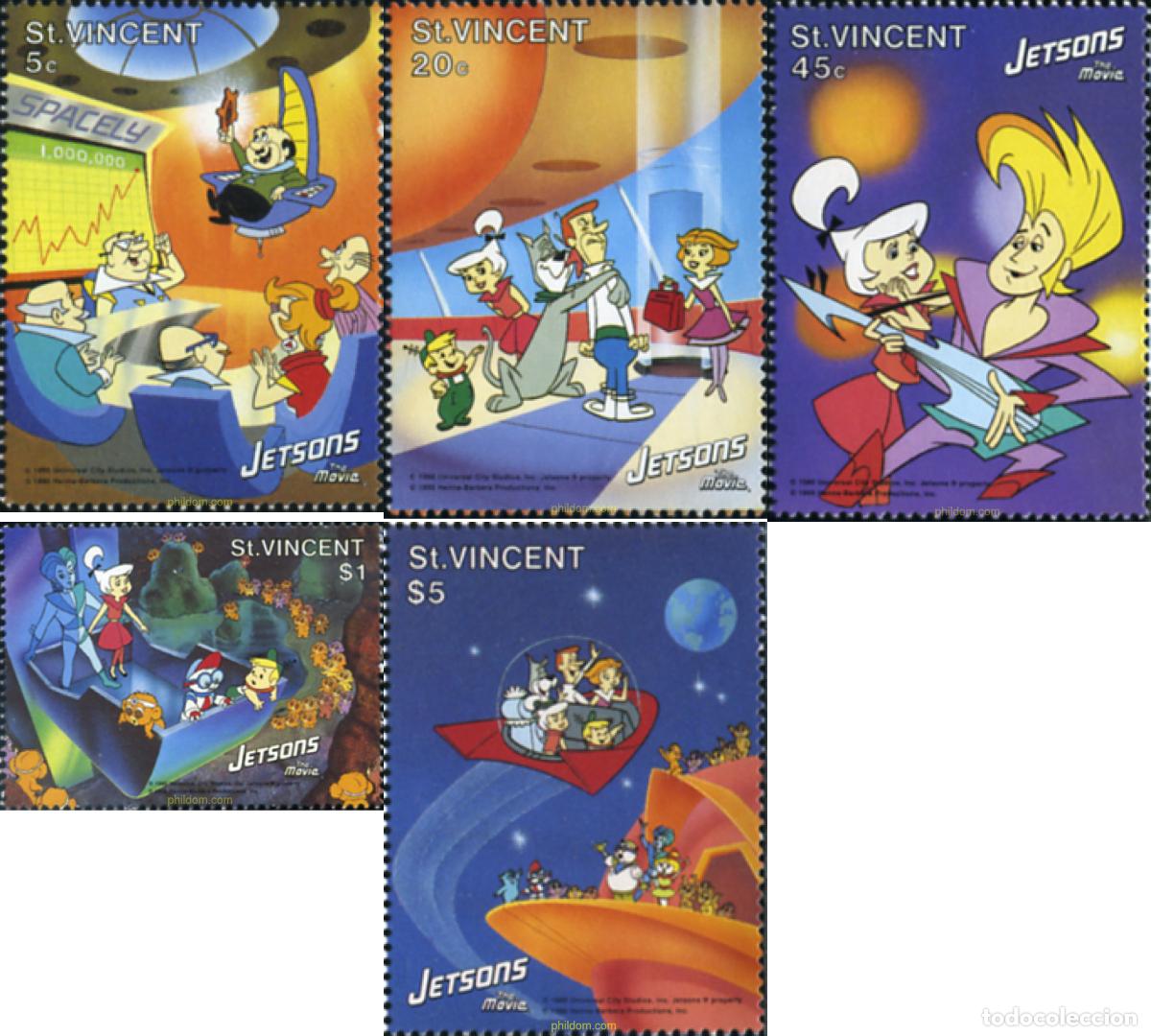 Sellos: 360178 MNH SAN VICENTE 1991 LOS JETSONS