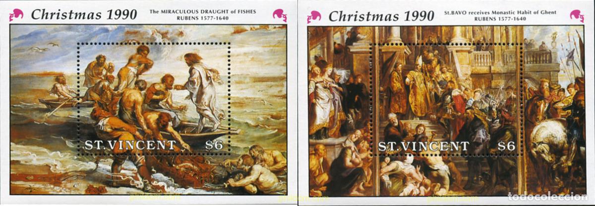 Sellos: 360573 MNH SAN VICENTE 1990 350 ANIVERSARIO DE LA MUERTE DE P.P. RUBENS
