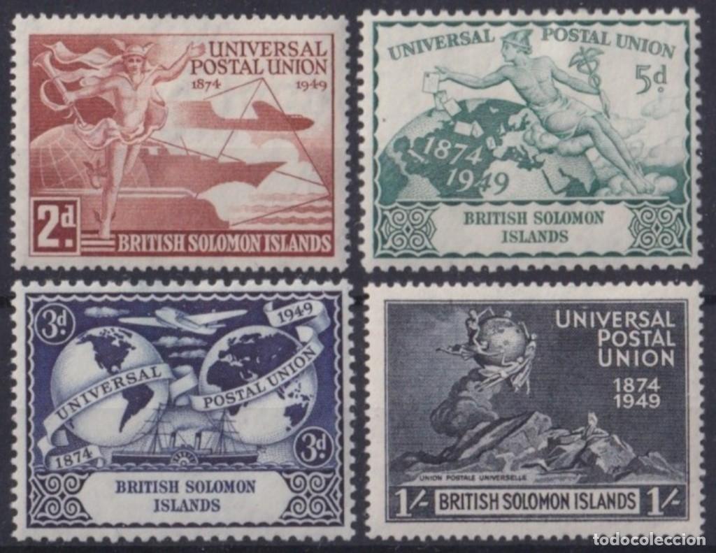 Timbres: F-EX61992 BRITISH SOLOMON IS MH 1949 UPU.