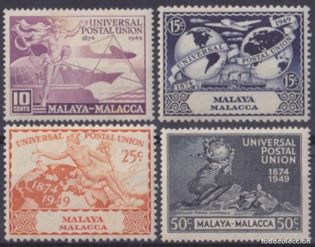 Timbres: F-EX61990 MALAYSIA MALAYA MALACCA ORIGINAL GUM 1949 UPU.