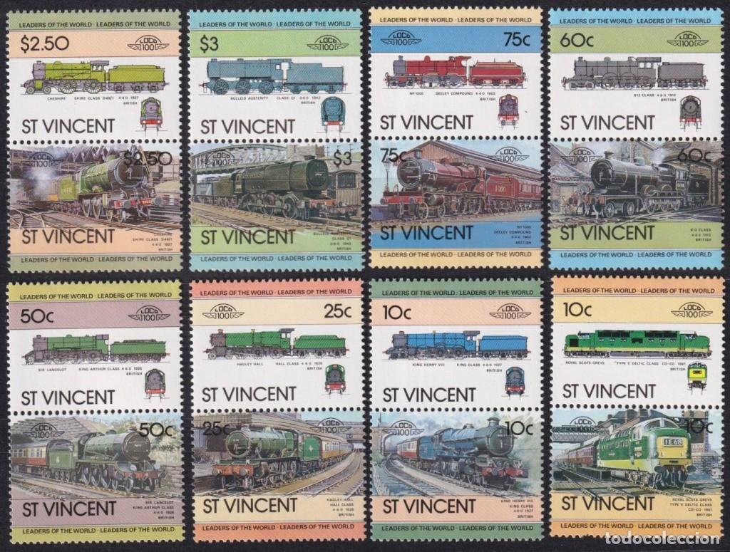 Timbres: F-EX63864 ST VINCENT MNH 1983 RAILROAD RAILWAYS TRAIN LOCOMOTIVES FERROCARRIL.