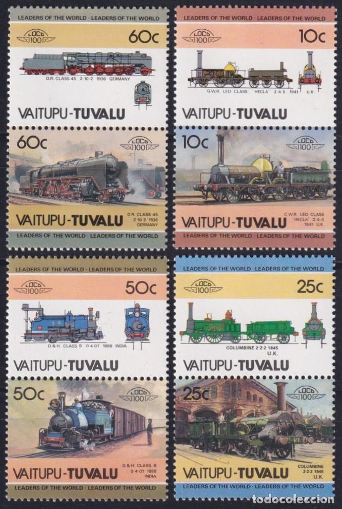 Timbres: F-EX63881 VAITUPU TUVALU MNH 1984 RAILROAD RAILWAYS TRAIN LOCOMOTIVES FERROCARRIL.