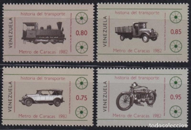 Timbres: F-EX63870 VENEZUELA MNH 1983 CARACAS SUBWAYS RAILROAD CAR TRAIN LOCOMOTIVES FERROCARRIL.