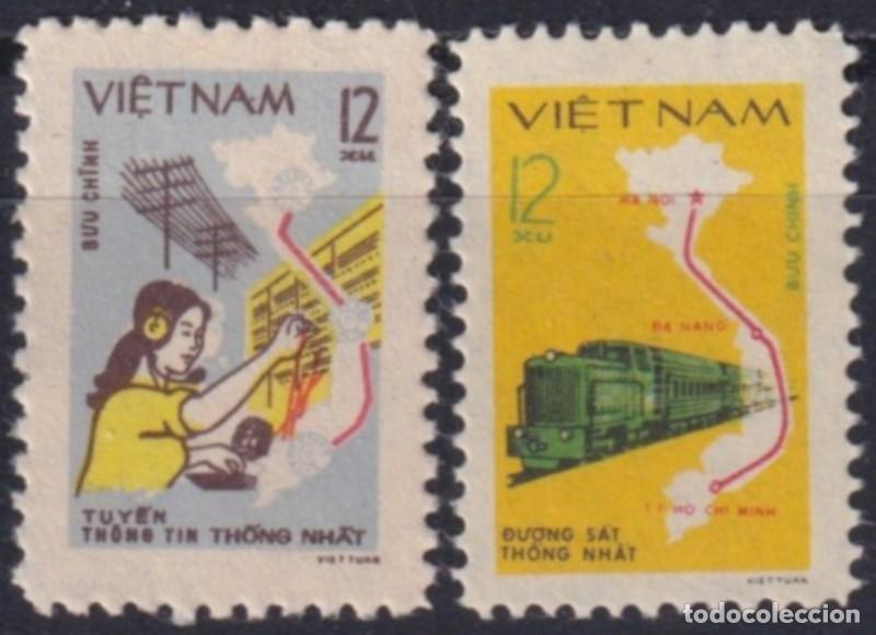 Timbres: F-EX63874 VIETNAM MNH 1980 RAILROAD RAILWAYS TRAIN LOCOMOTIVES FERROCARRIL.