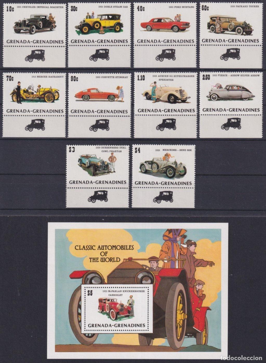 Timbres: F-EX62882 GRENADA GRENADINES MNH 1983 CLASSIC OLD CAR AUTOMOVIL.
