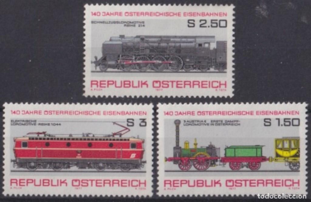 Selos: F-EX63307 AUSTRIA MNH 1977 RAILROAD RAILWAYS FERROCARRIL LOCOMOTIVES TRAIN.