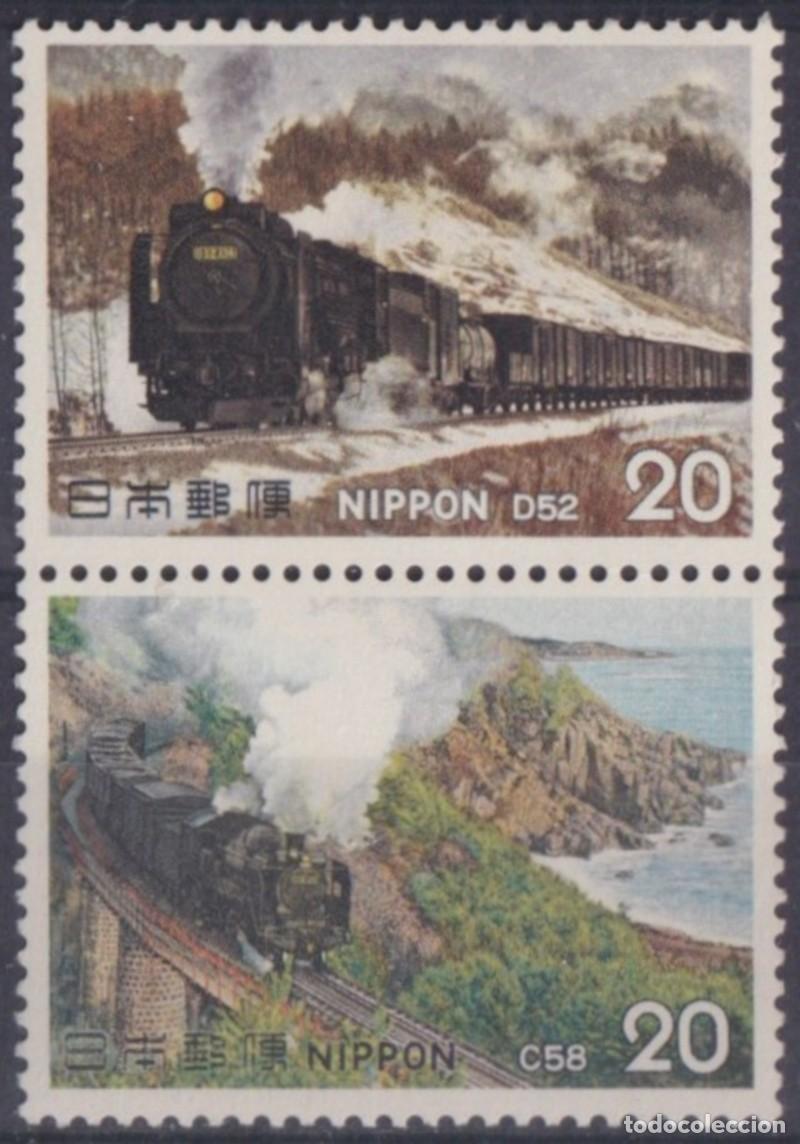 Selos: F-EX63375 JAPAN MNH 1975 () RAILROAD RAILWAYS TRAIN FERROCARRIL LOCOMOTIVES.