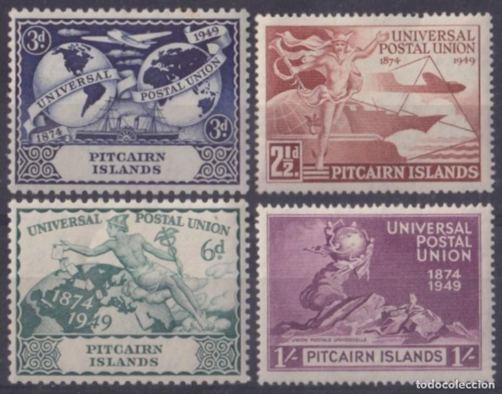 Sellos: F-EX62002 PITCAIRN IS MH 1949 UPU. - Foto 2