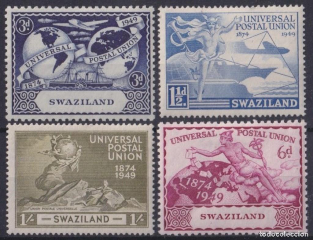 Sellos: F-EX62003 SWAZILAND MLH 1949 UPU. - Foto 2