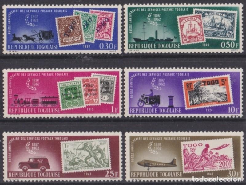 Selos: F-EX64042 TOGO MNH 1963 65th ANNIV OF POSTAL SERVICE RAILROAD SHIP PAQUEBOT AVION.