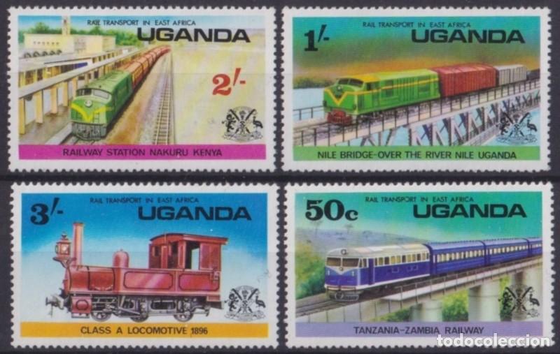 Selos: F-EX64048 UGANDA MNH 1976 RAILROAD FERROCARRIL CHEMIS DE FER LOCOMOTIVE.