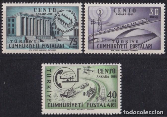 Selos: F-EX64050 TURKEY MNH 1961 CENTRAL TREATY BRIDGE RAILROAD DEVELOPMENT.