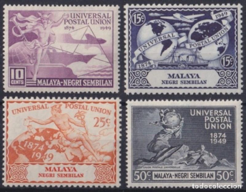 Selos: F-EX63303 MALAYA NEGRI SEMBILAN MH 1949 UPU COMPLETE SET.