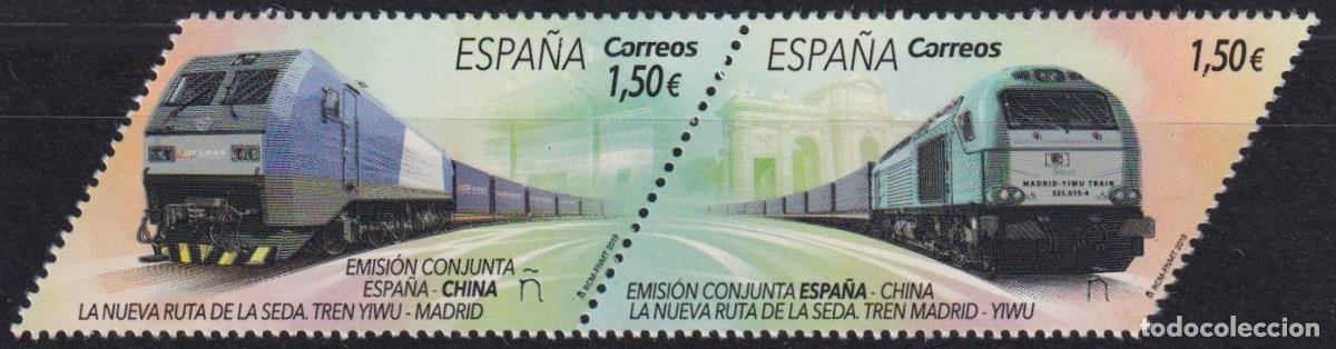 Selos: F-EX63944 ESPA&Ntilde;A SPAIN MNH 2020 JOING ISSUE CHINA. RAIROAD PAT OF SILK FAST.