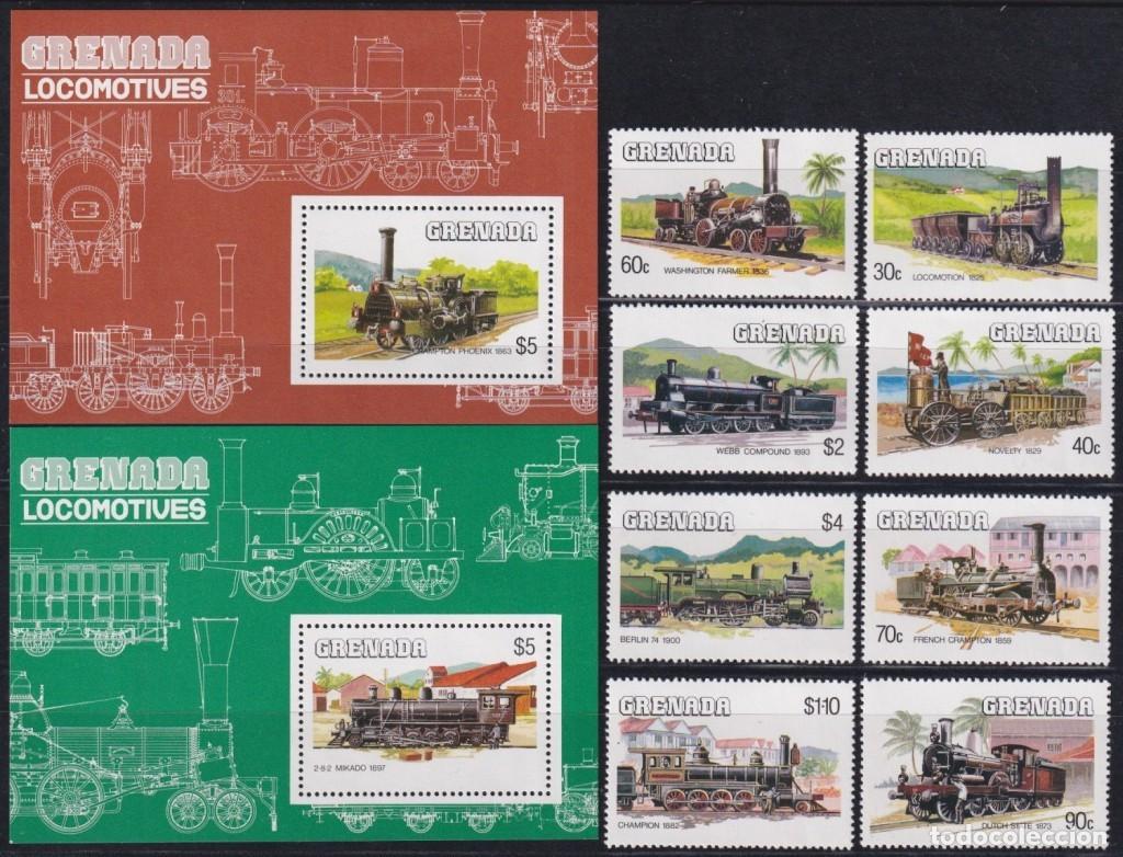 Selos: F-EX62863 GRENADA & GRENADINES MNH 1984 CHEMIS DE FER RAILWAY TRAIN LOCOMOTIVE FERROCARRIL.