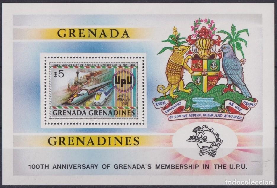 Selos: F-EX63361 GRENADA & GRENADINES MNH 1981 UPU CHEMIS DE FER RAILWAY TRAIN LOCOMOTIVE FERROCARRIL.