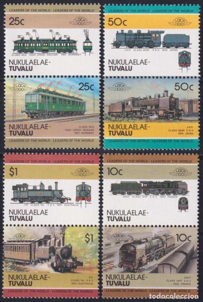 Selos: F-EX63882 NUKULAELAE TUVALU MNH 1984 RAILROAD RAILWAYS TRAIN LOCOMOTIVES FERROCARRIL.