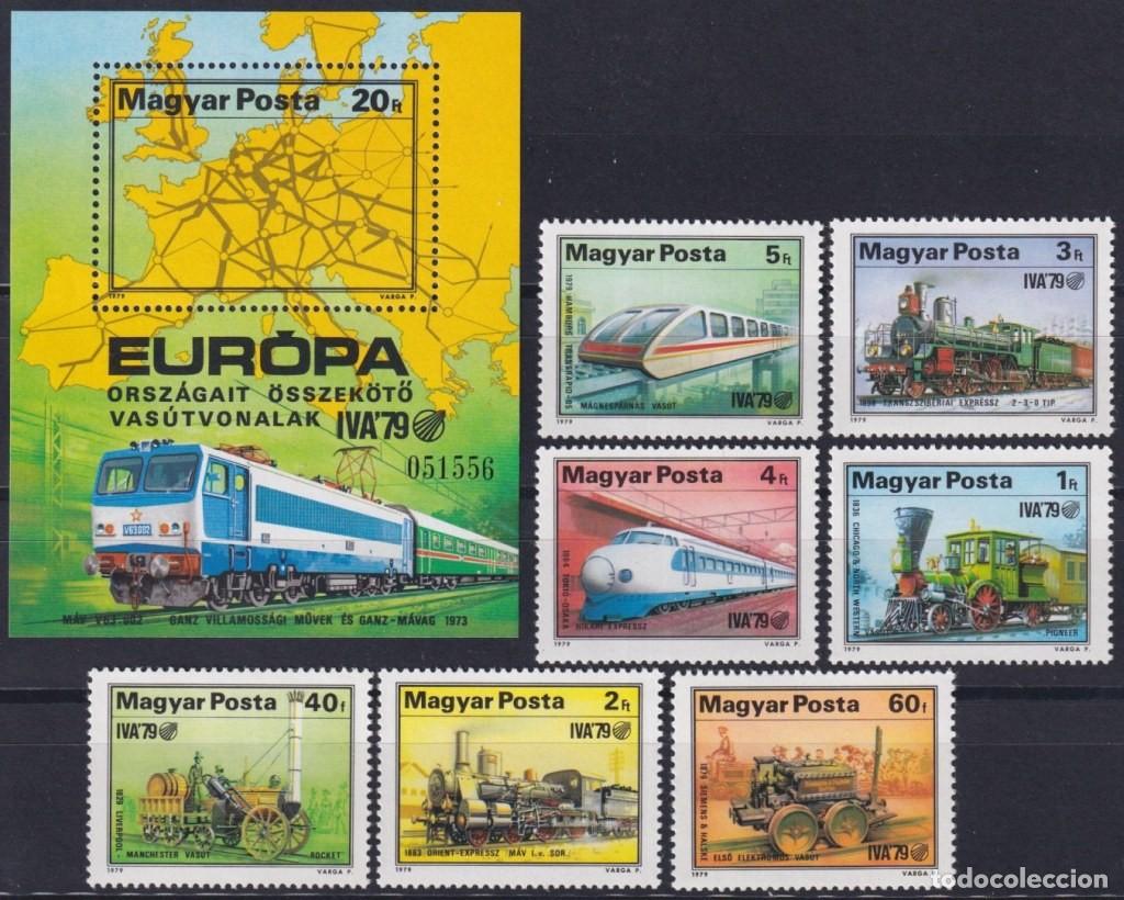 Selos: F-EX62767 HUNGARY MNH 1978 IVA&acute;79 RAILROAD TRAIN RAILWAYS LOCOMOTIVE FERROCARRIL.