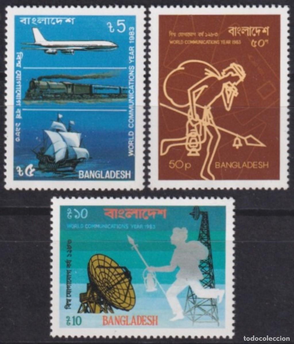 Selos: F-EX63867 BANGLADESH MNH 1983 COMMUNICATIONS YEAR RAILROAD SHIP RADAR.