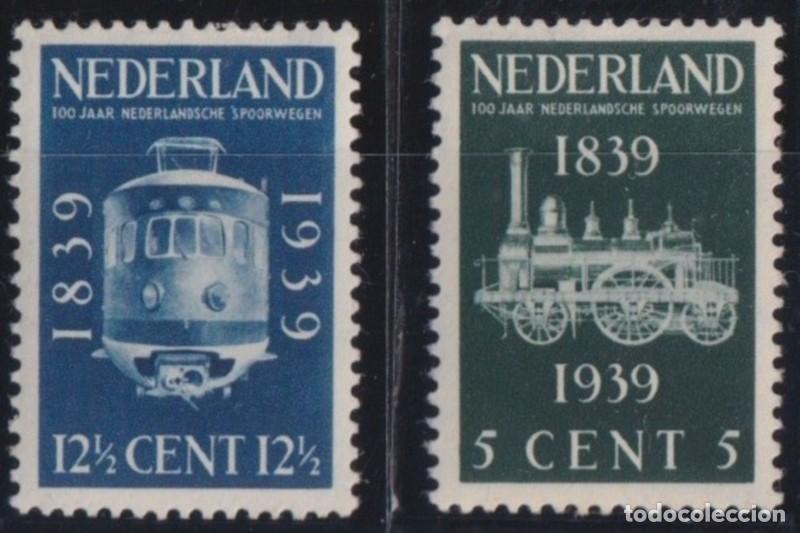 Selos: F-EX63519 NEDERLAND NETHERLAND MH 1939 RAILROAD TRAIN RAILWAYS LOCOMOTIVE FERROCARRIL.