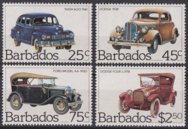Selos: F-EX63887 BARBADOS MNH OLD CAR AUTOMOVIL.
