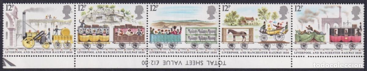 Selos: F-EX63262 ENGLAND UK MNH 1980 RAILROAD TRAIN RAILWAYS LOCOMOTIVE FERROCARRIL.