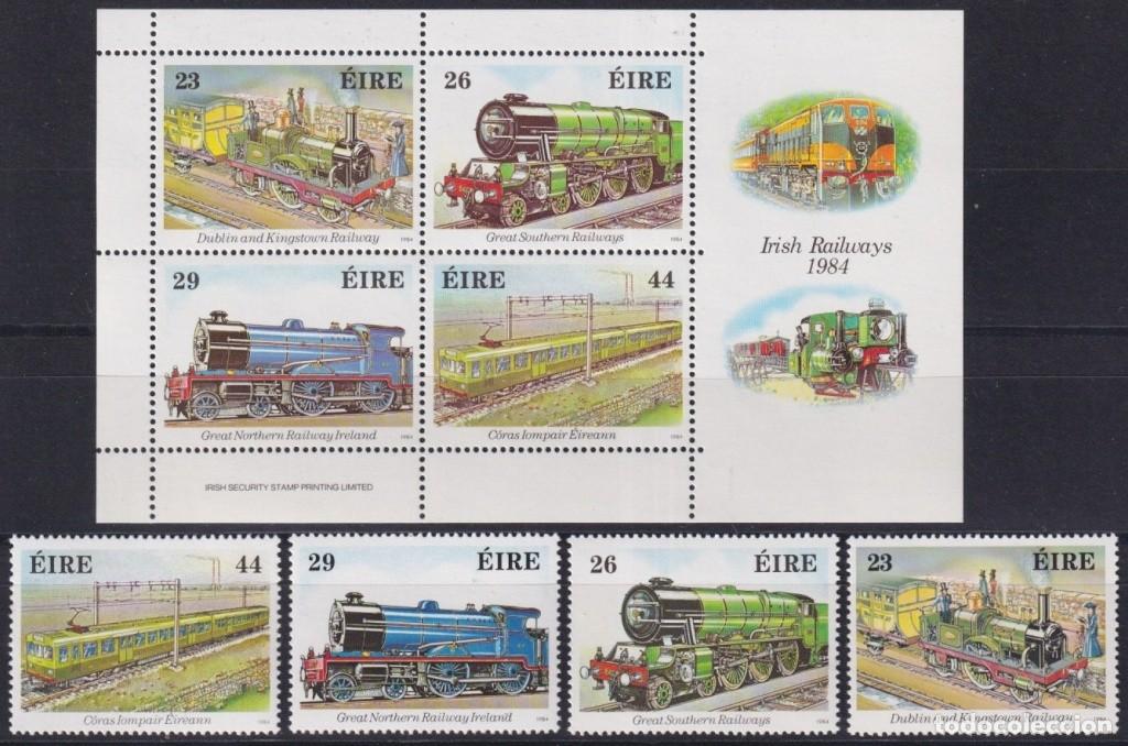 Selos: F-EX63258 IRELAND MNH 1984 RAILROAD TRAIN RAILWAYS LOCOMOTIVE FERROCARRIL.