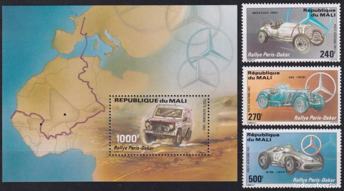 Timbres: F-EX62884 MALI MNH 1983 PARIS &ndash; DAKAR RACING CAR OLD CAR AUTOMOVIL.
