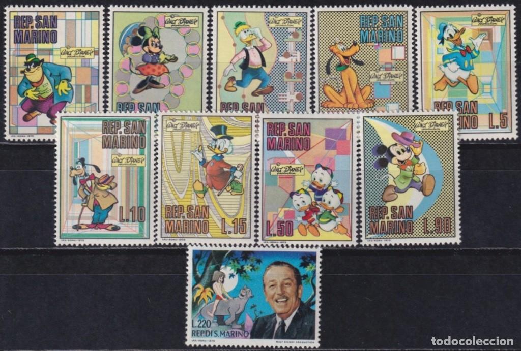 Selos: F-EX63048 SAN MARINO MNH 1970 WALT DISNEY DONALD DUCK MICKEY MOUSE MINNIE GOOFY PLUTO.