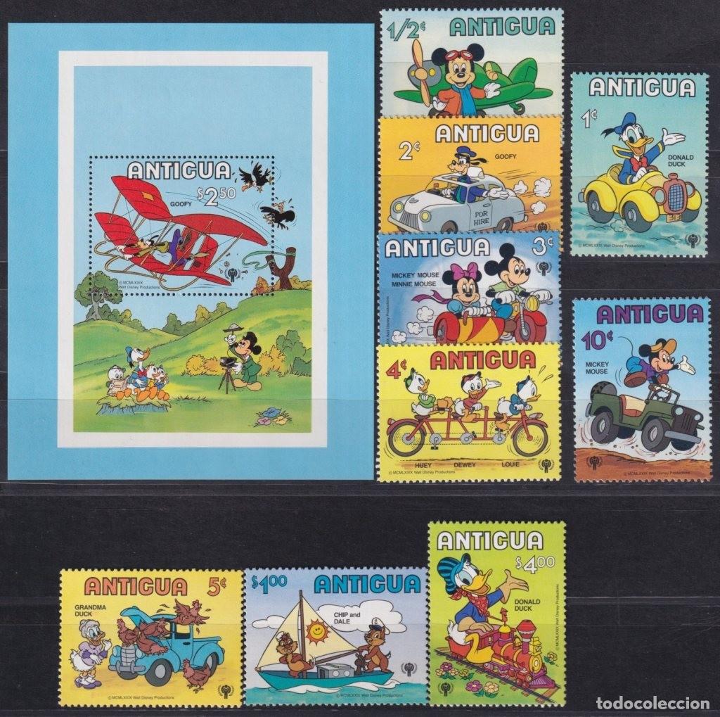 Francobolli: F-EX62783 ANTIGUA MNH 1979 UNICEF WALT DISNEY MICKEY MOUSE MINNIE DONALD DUCK.