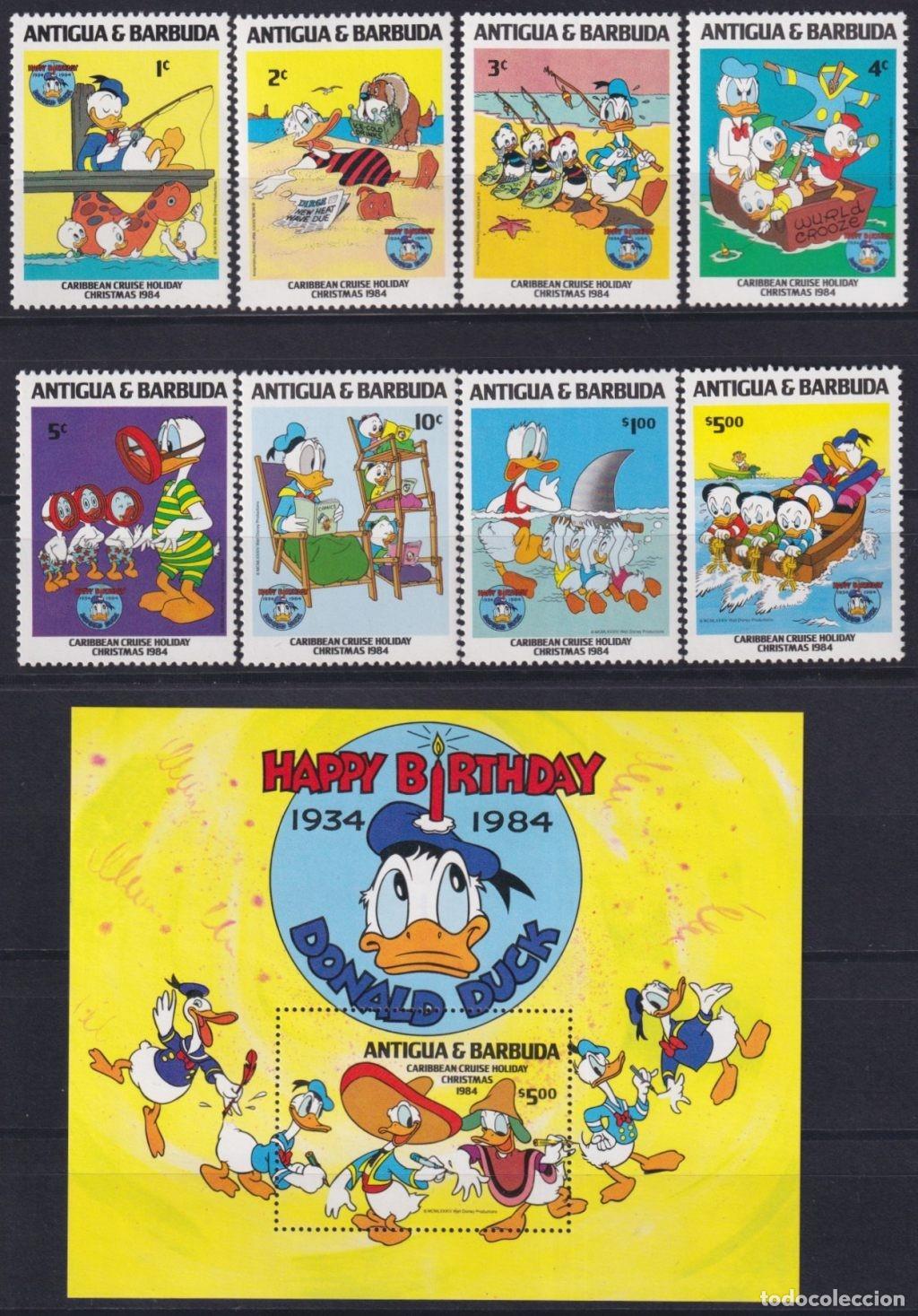 Francobolli: F-EX62784 ANTIGUA & BARBUDA MNH 1984 CHRISTMAS WALT DISNEY CARIBBEAN CRUICE HOLLIDAYS.