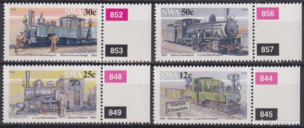 Francobolli: F-EX63316 NAMIBIA SWA MNH 1985 RAILROAD RAILWAYS TRAIN LOCOMOTIVES FERROCARRIL.