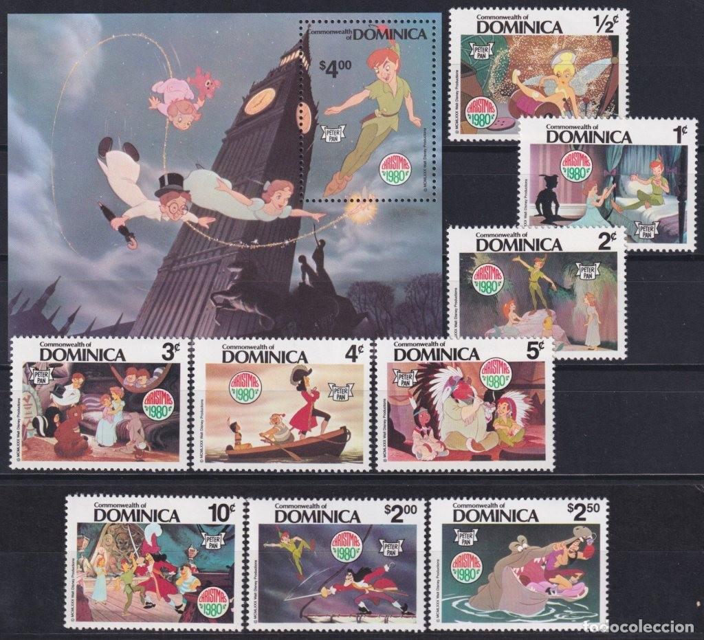 Francobolli: F-EX62793 DOMINICA MNH 1980 CHRISTMAS WALT DISNEY PETER PAN TALES.