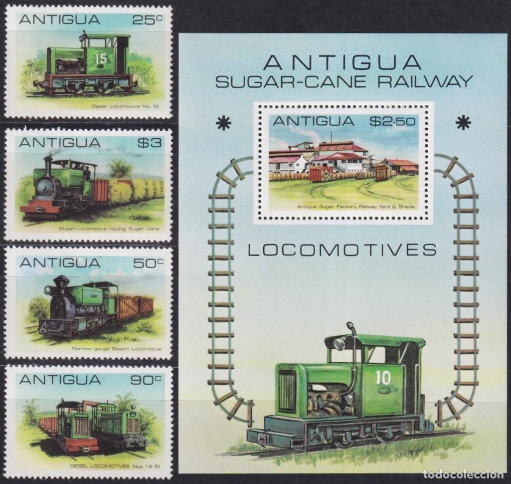 Francobolli: F-EX62848 ANTIGUA MNH 1981 RAILROAD RAILWAYS TRAIN FERROCARRIL LOCOMOTIVES.
