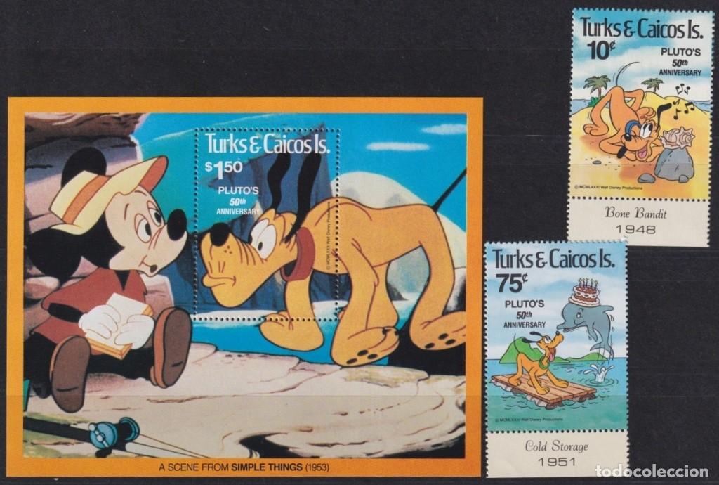 Francobolli: F-EX62841 TURKS & CAICOS MNH 1981WALT DISNEY 50th ANNIV DONALD DUCK.