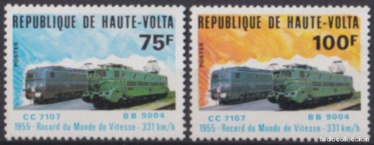 Francobolli: F-EX63311 UPPER VOLTA MNH RAILROAD RAILWAYS FERROCARRIL LOCOMOTIVES.