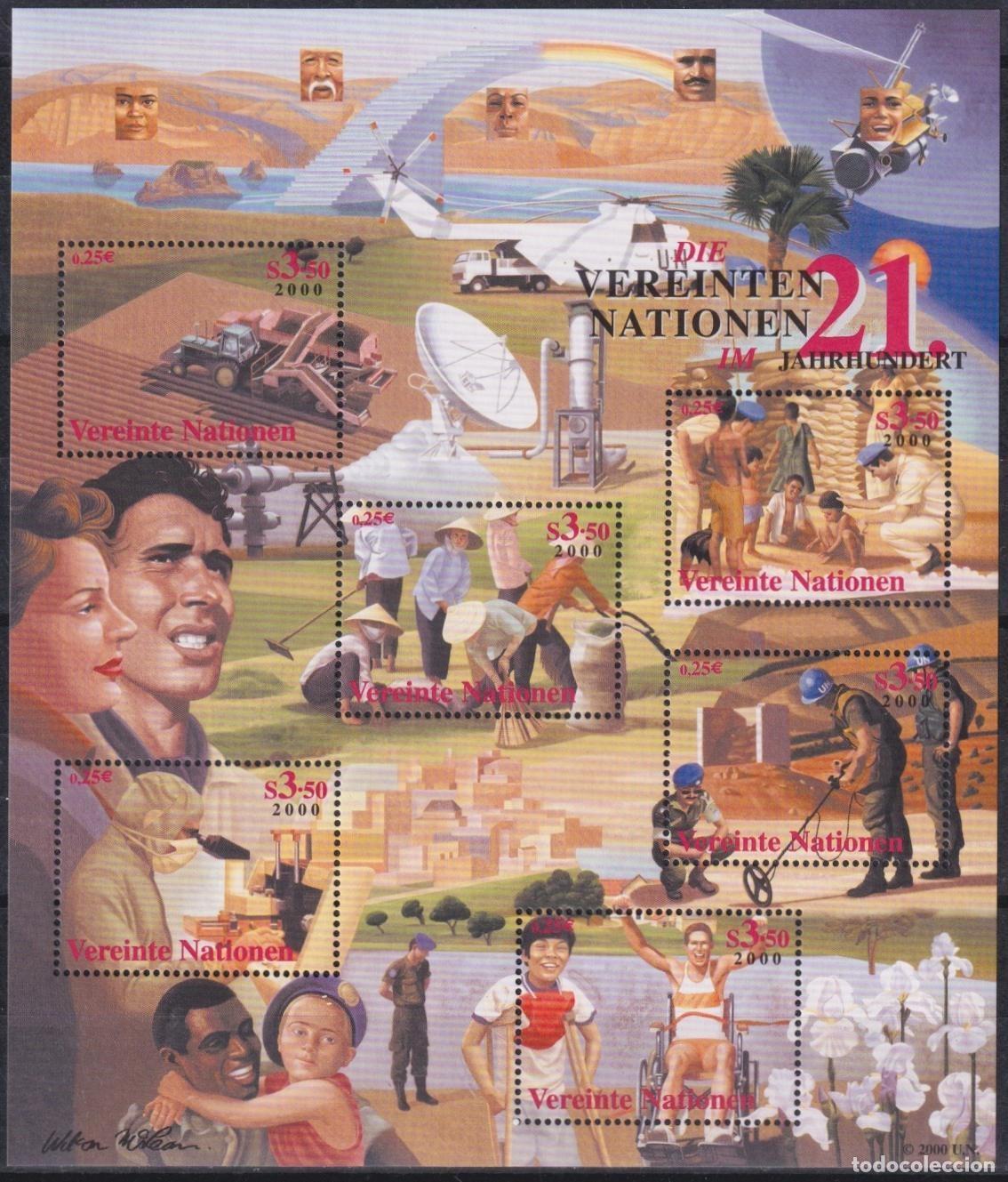 Sellos: F-EX62242 UNITED NATIONS MNH 2000 2 SHEET. - Foto 3