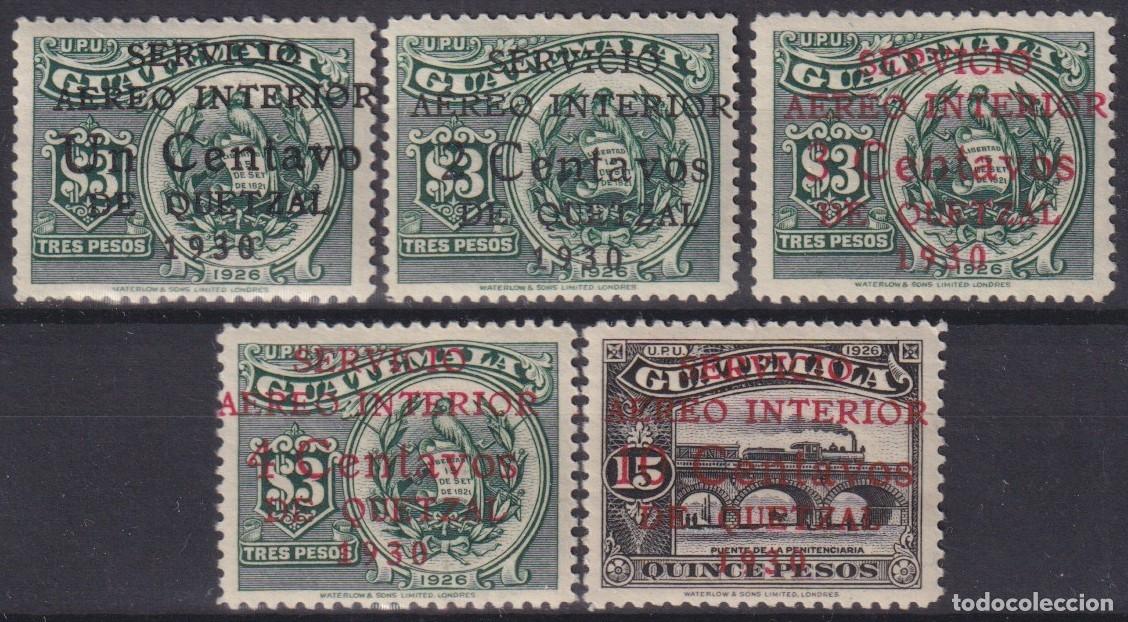 Selos: F-EX63838 GUATEMALA MH 1929-34 SERV INTERIOR AEREO TRAIN LOCOMOTIVE RAILROAD.
