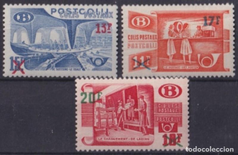 Selos: F-EX63291 BELGIUM MLH 1953 COLIS POSTAUX RAILROAD RAILWAYS TRAIN FERROCARRIL LOCOMOTIVES.