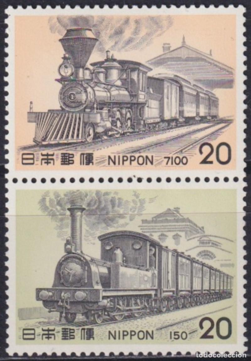 Francobolli: F-EX63384 JAPAN MNH 1975 () BL RAILROAD RAILWAYS TRAIN FERROCARRIL LOCOMOTIVES.